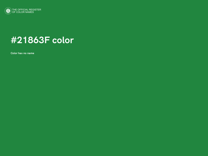 #21863F color image