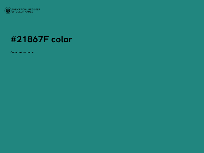 #21867F color image