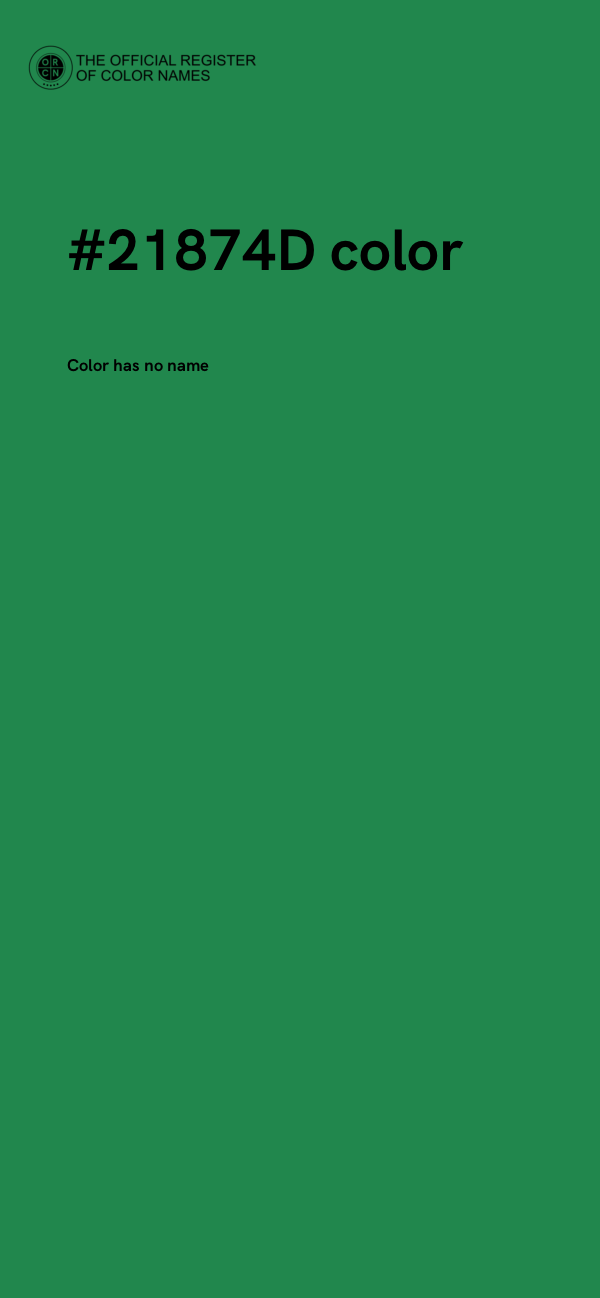#21874D color image