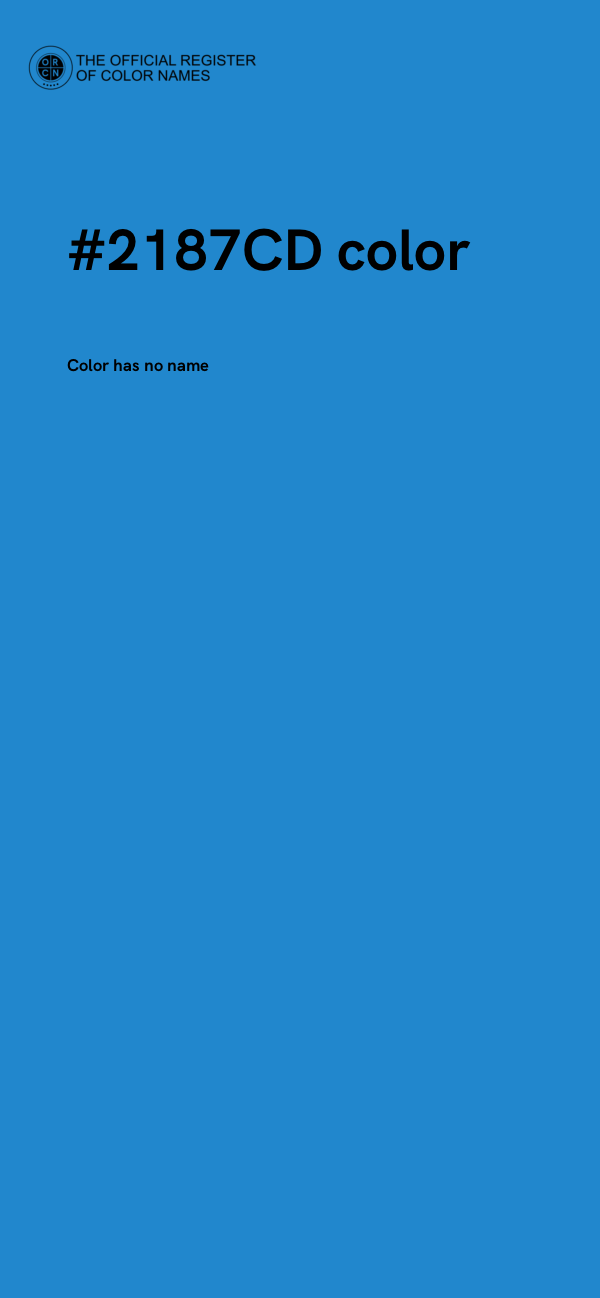 #2187CD color image