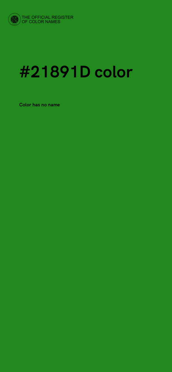 #21891D color image