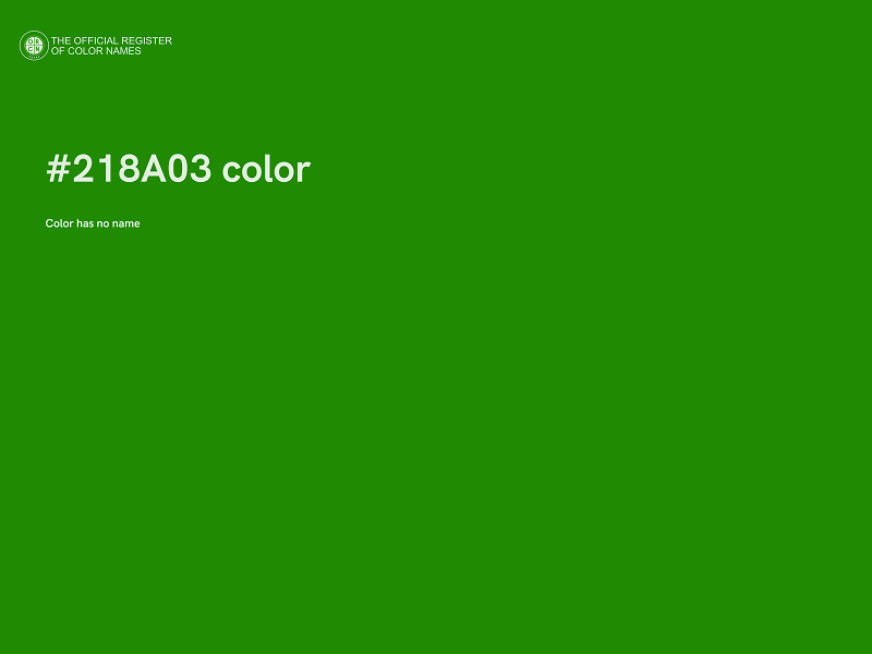#218A03 color image