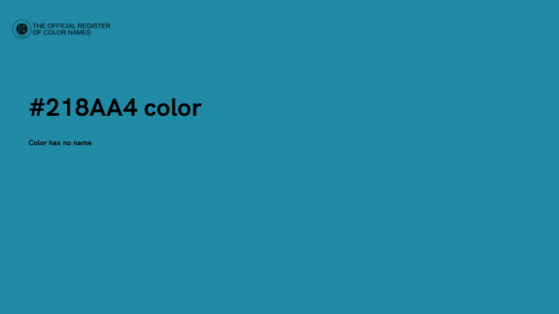 #218AA4 color image