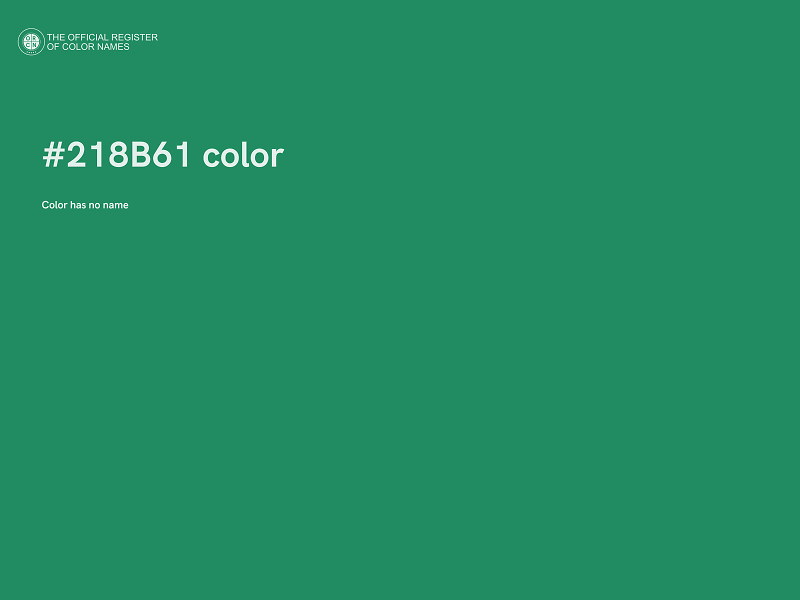 #218B61 color image
