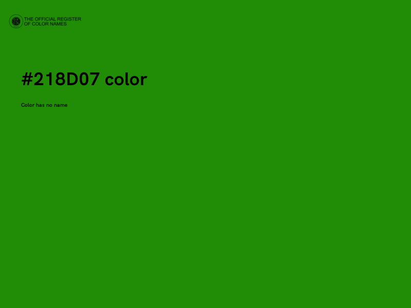 #218D07 color image