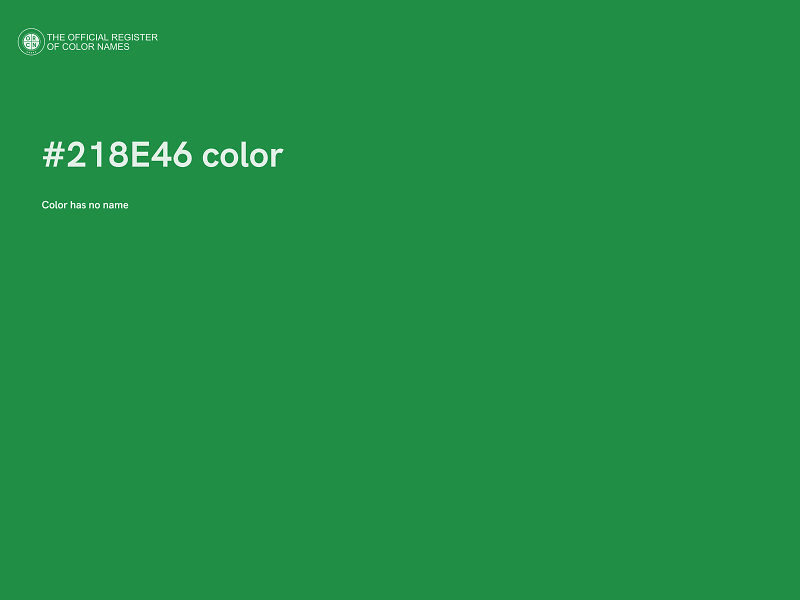 #218E46 color image