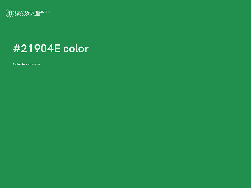 #21904E color image