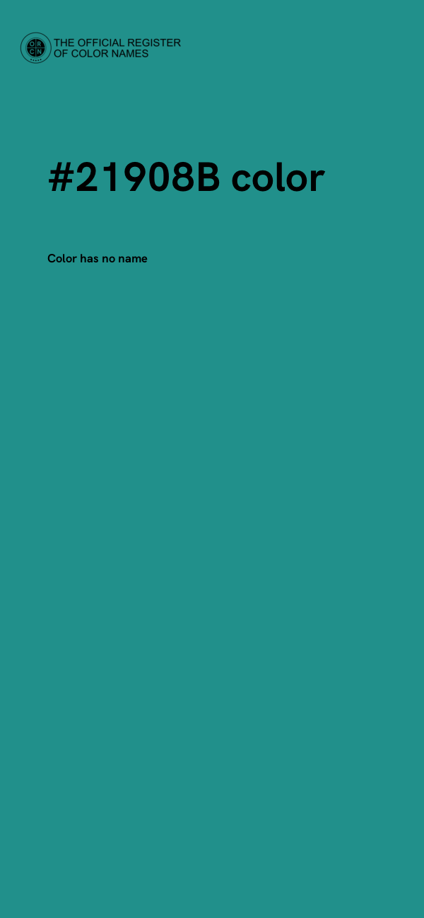 #21908B color image