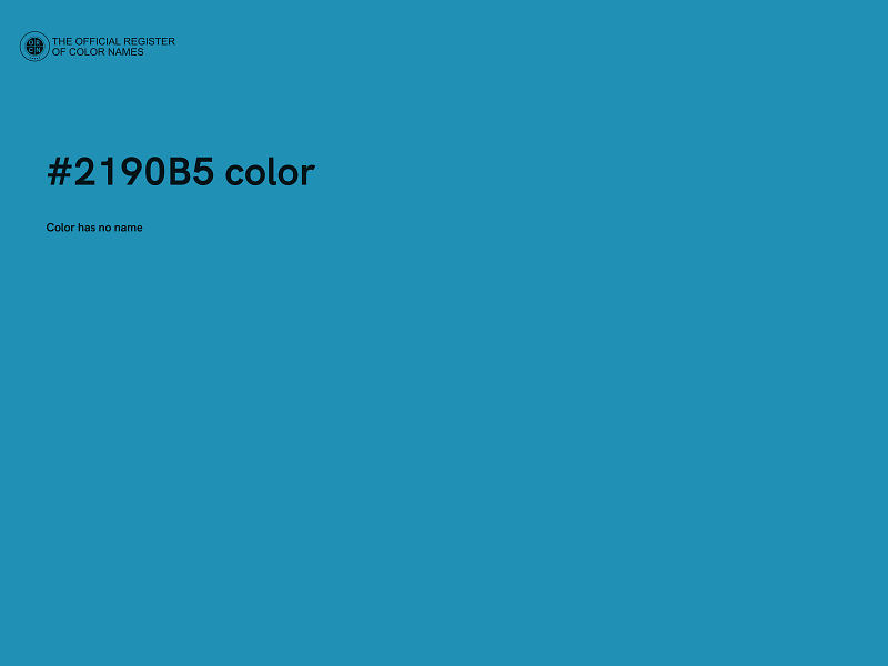 #2190B5 color image