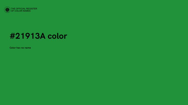 #21913A color image