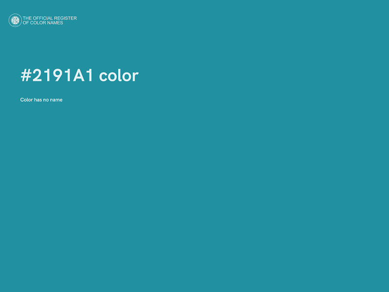 #2191A1 color image