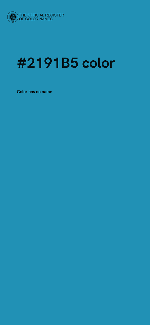 #2191B5 color image