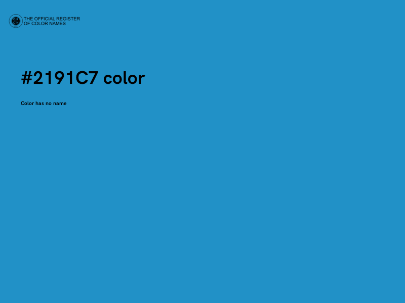 #2191C7 color image