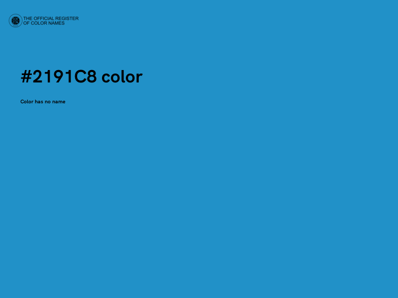 #2191C8 color image
