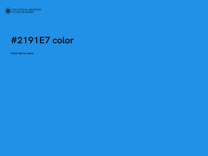 #2191E7 color image