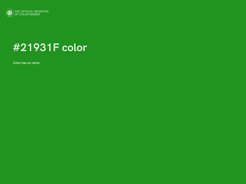 #21931F color image
