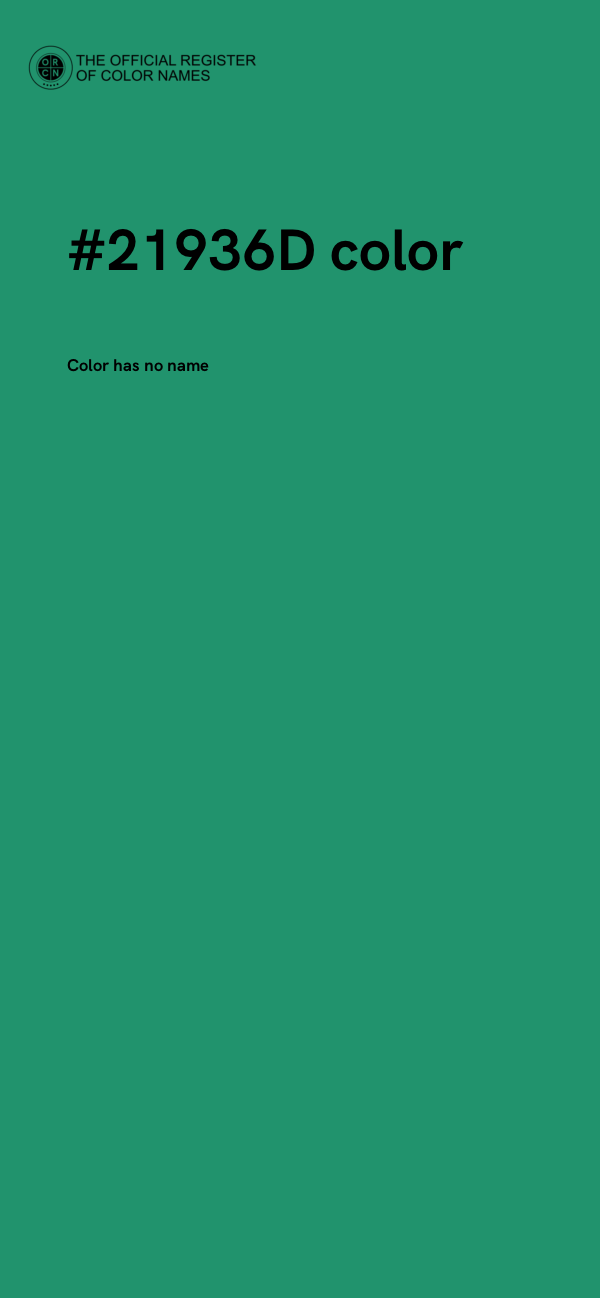 #21936D color image