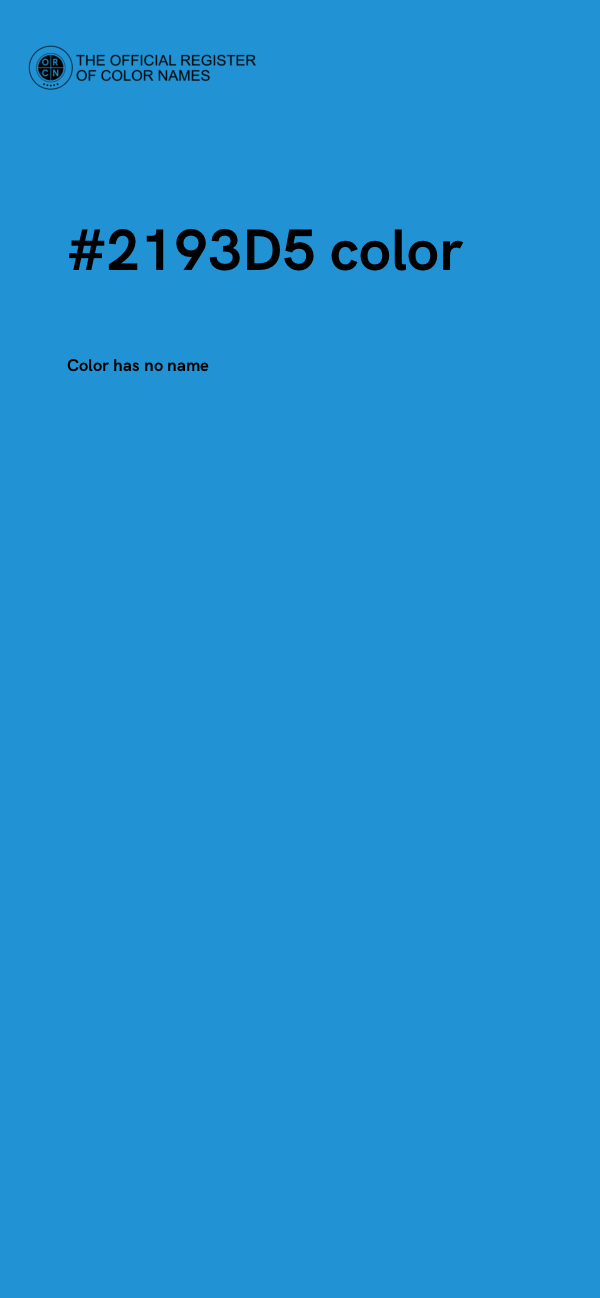 #2193D5 color image
