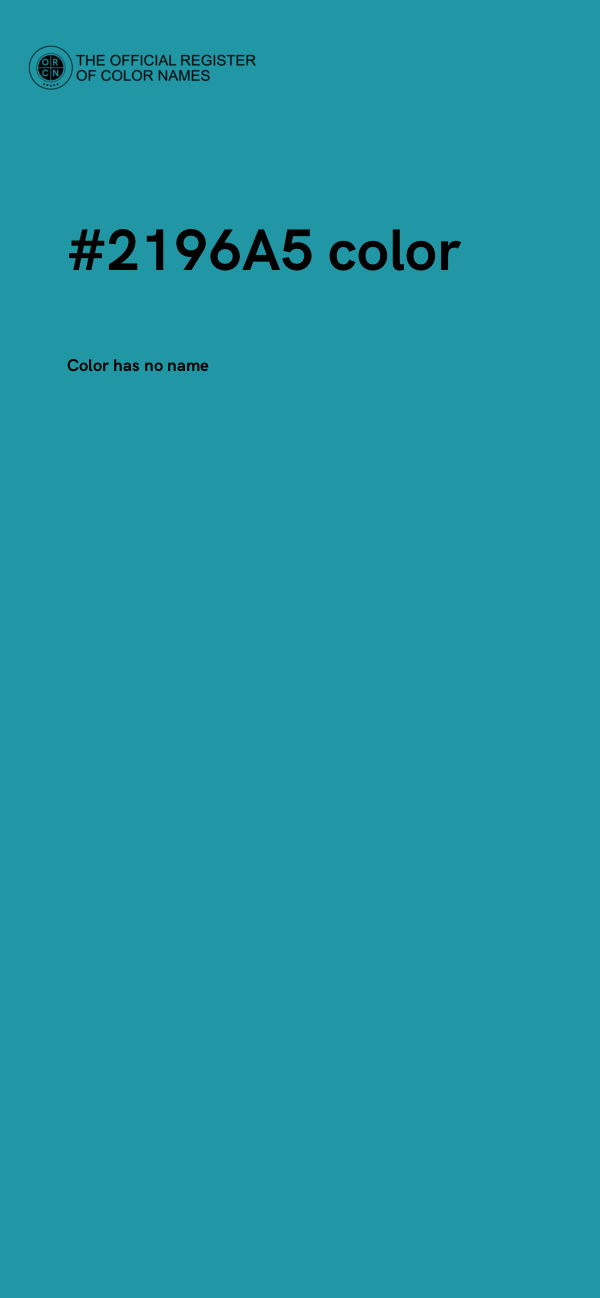 #2196A5 color image