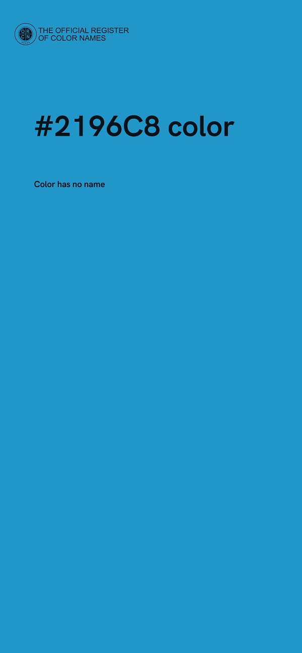 #2196C8 color image