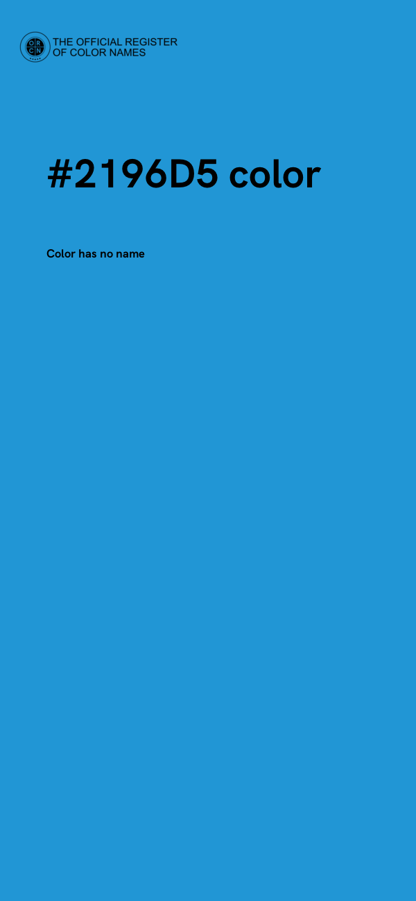 #2196D5 color image