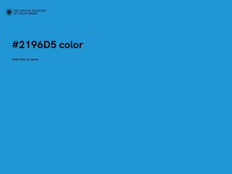 #2196D5 color image