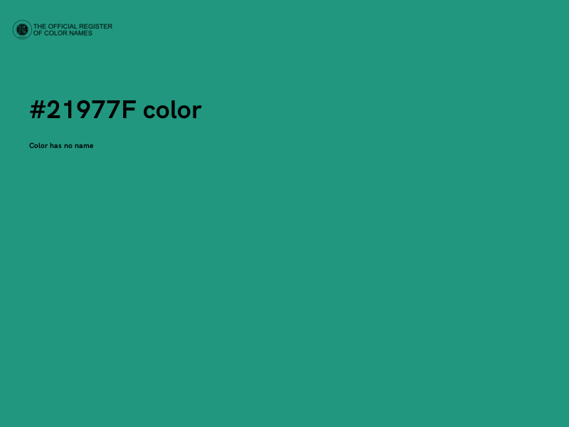 #21977F color image