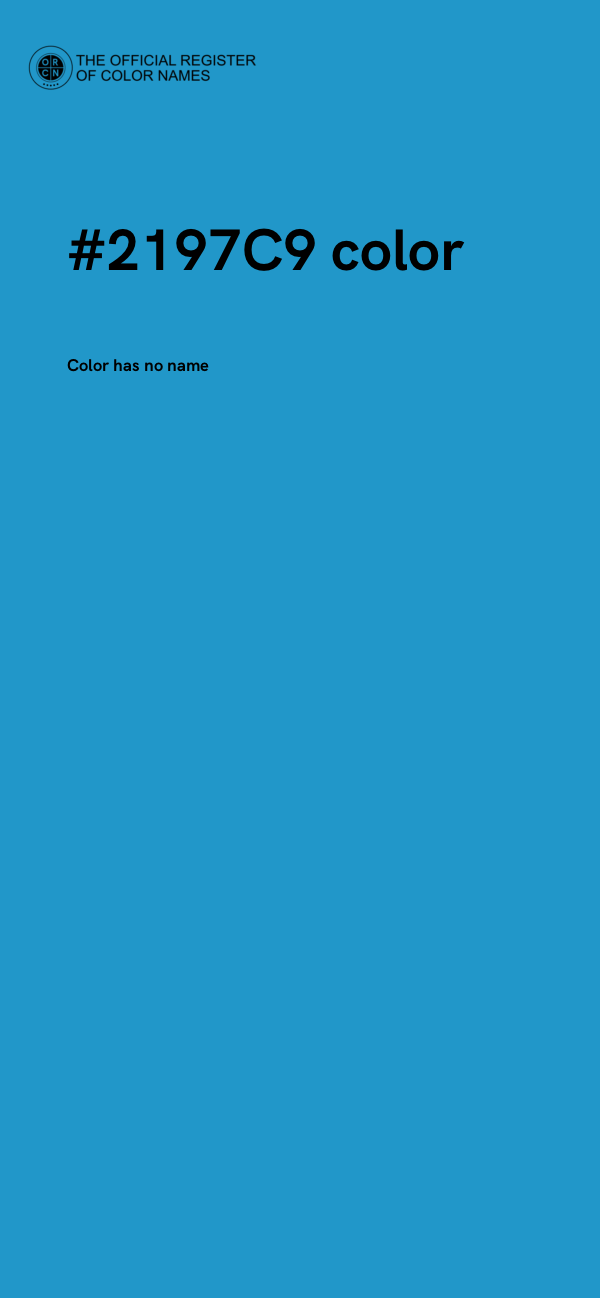 #2197C9 color image
