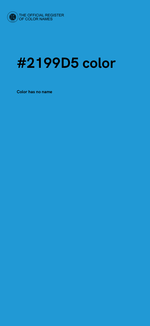 #2199D5 color image