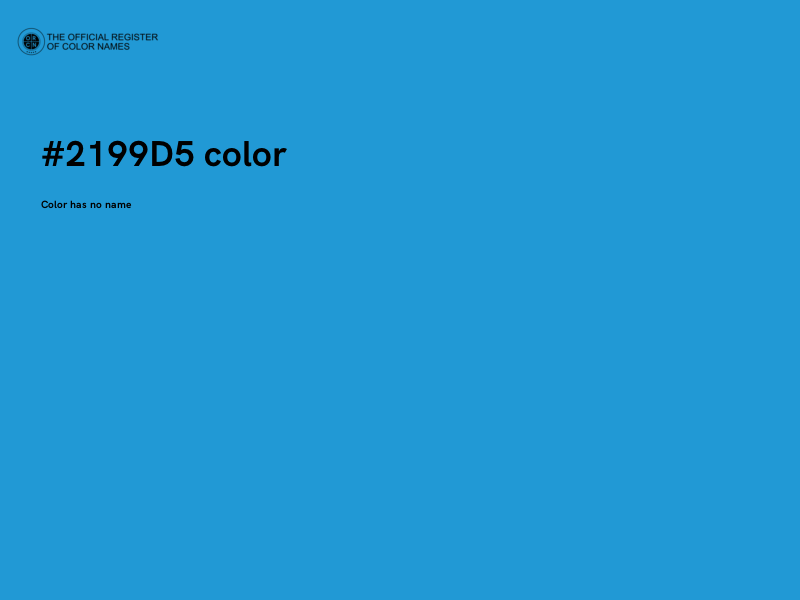#2199D5 color image