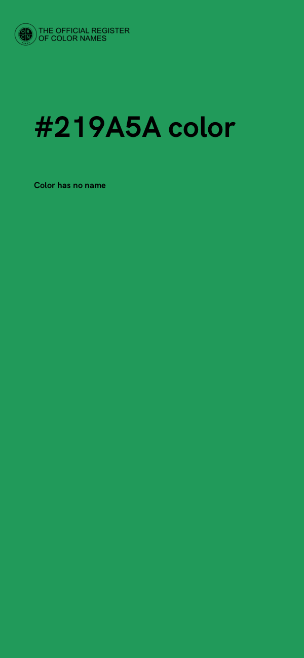 #219A5A color image