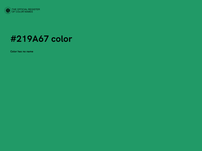 #219A67 color image