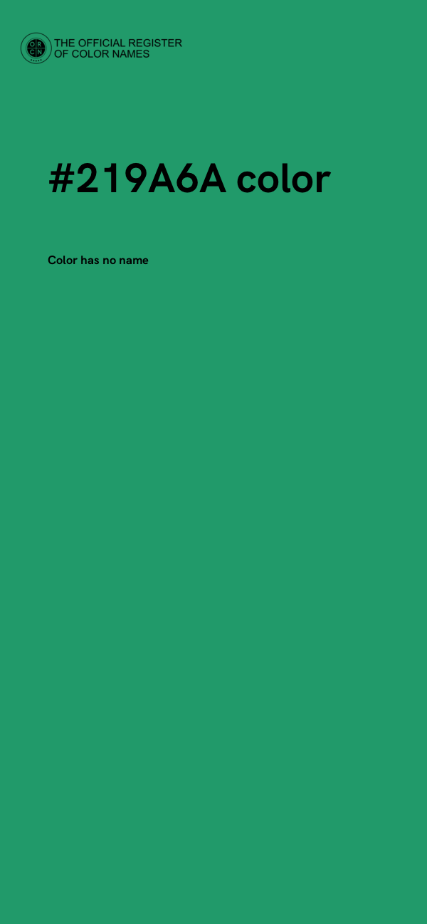 #219A6A color image
