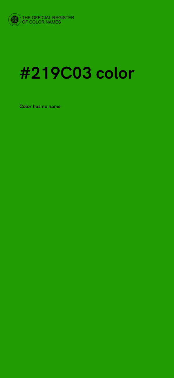 #219C03 color image