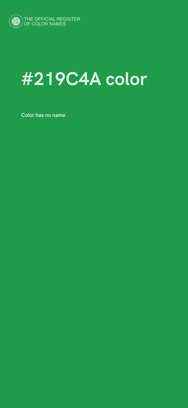 #219C4A color image