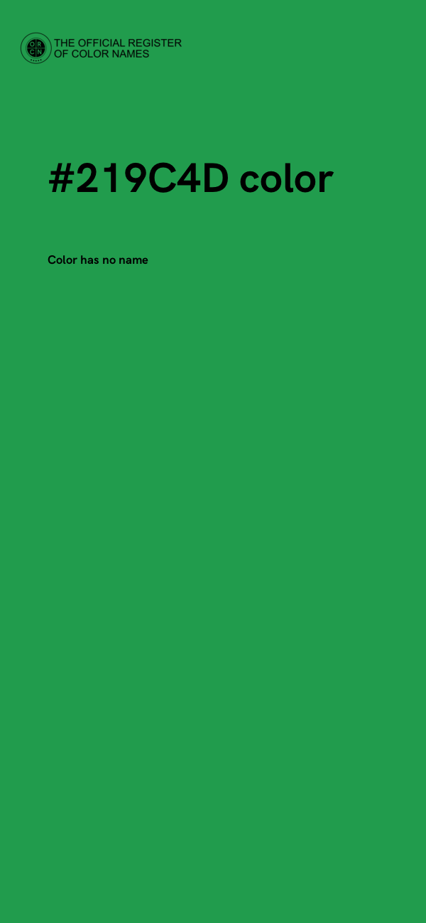 #219C4D color image