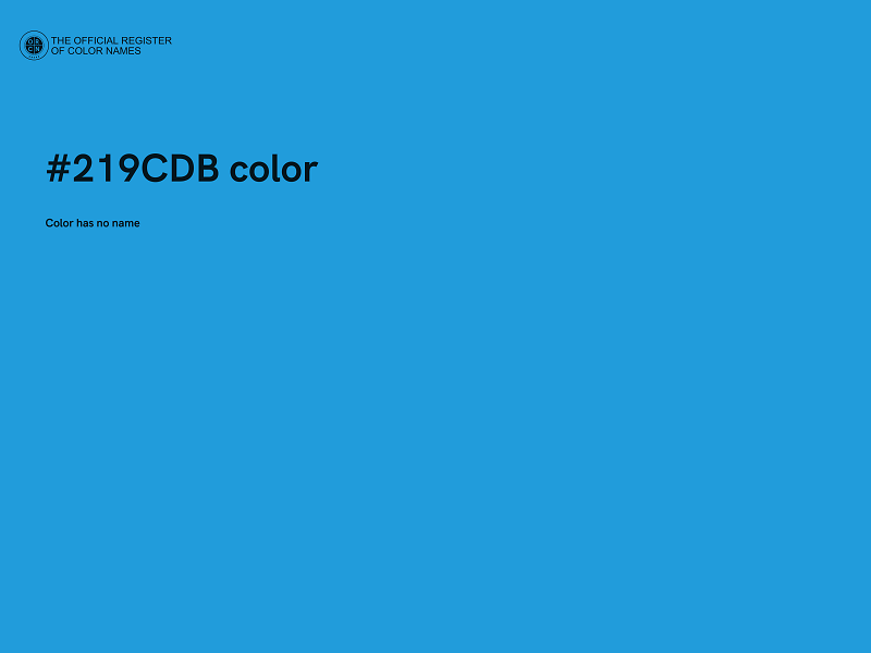 #219CDB color image