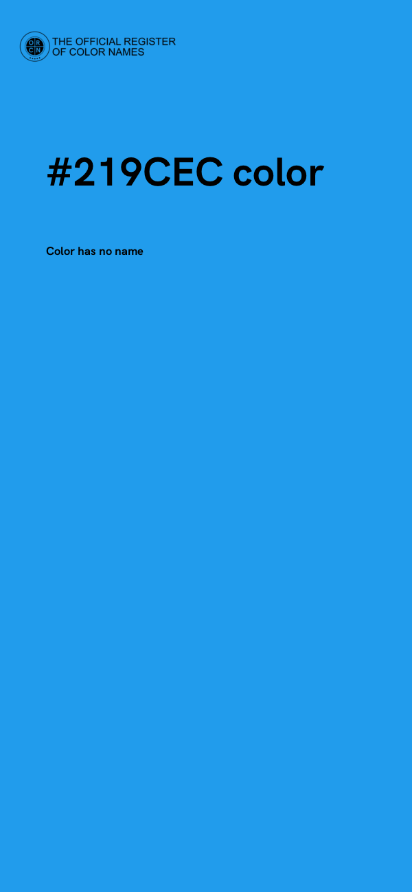 #219CEC color image
