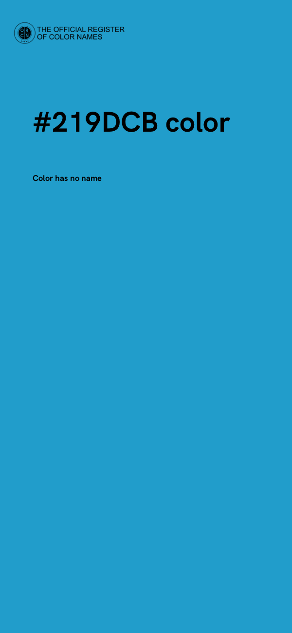 #219DCB color image