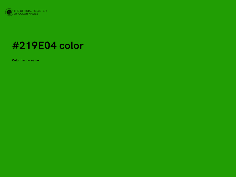 #219E04 color image