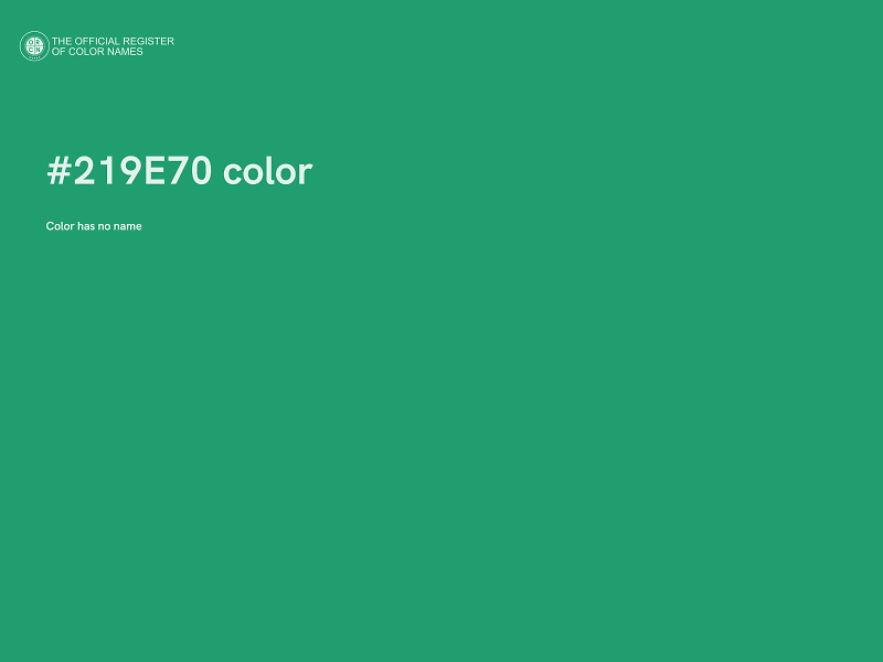 #219E70 color image