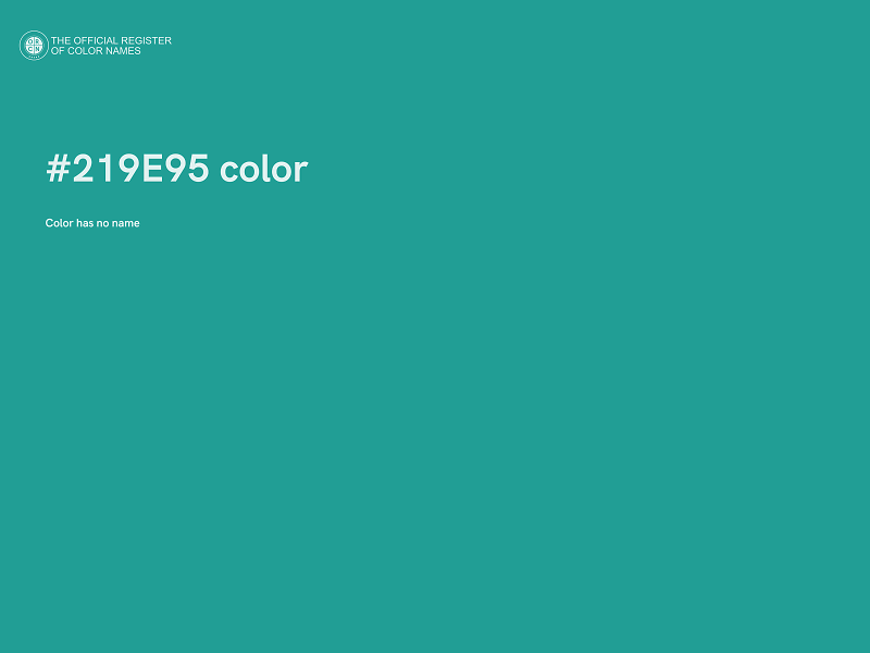 #219E95 color image