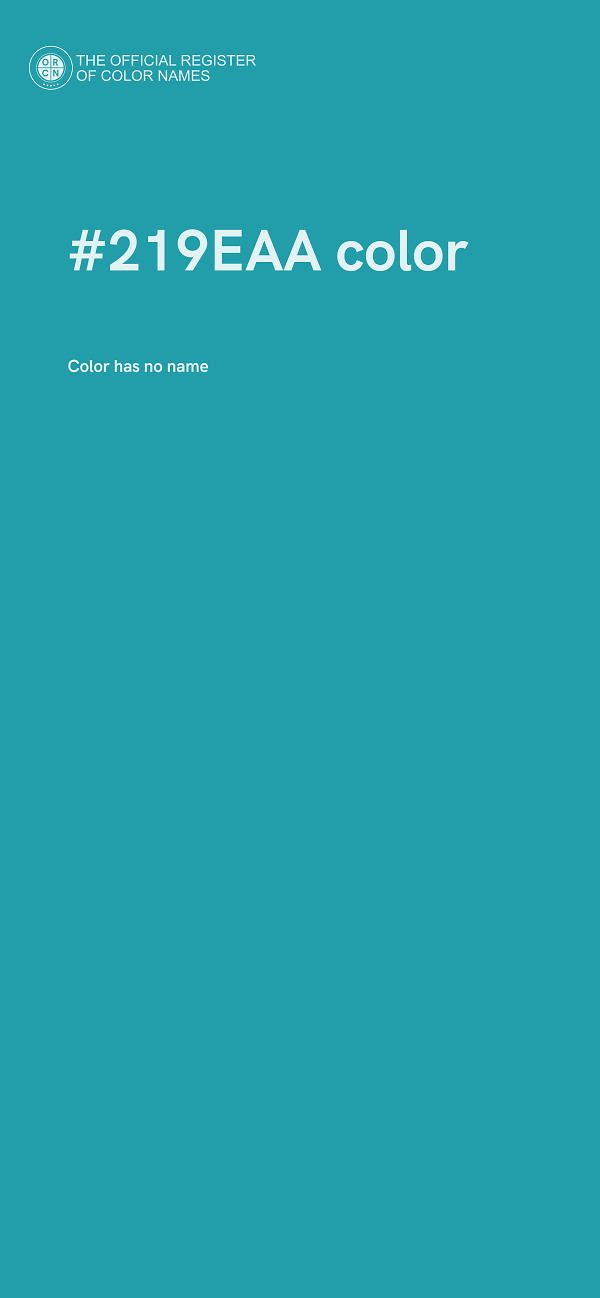 #219EAA color image