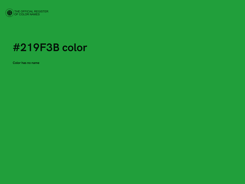#219F3B color image