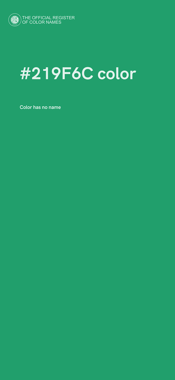 #219F6C color image