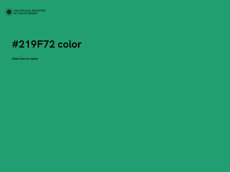 #219F72 color image