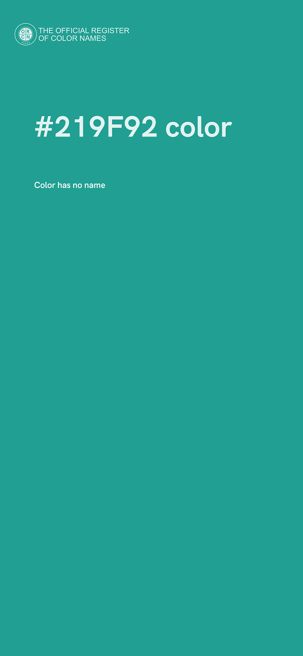 #219F92 color image