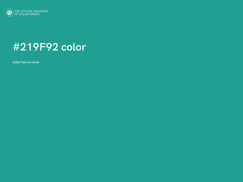 #219F92 color image