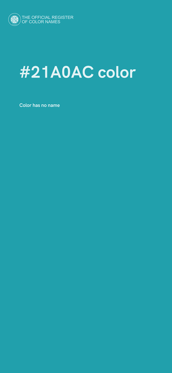#21A0AC color image