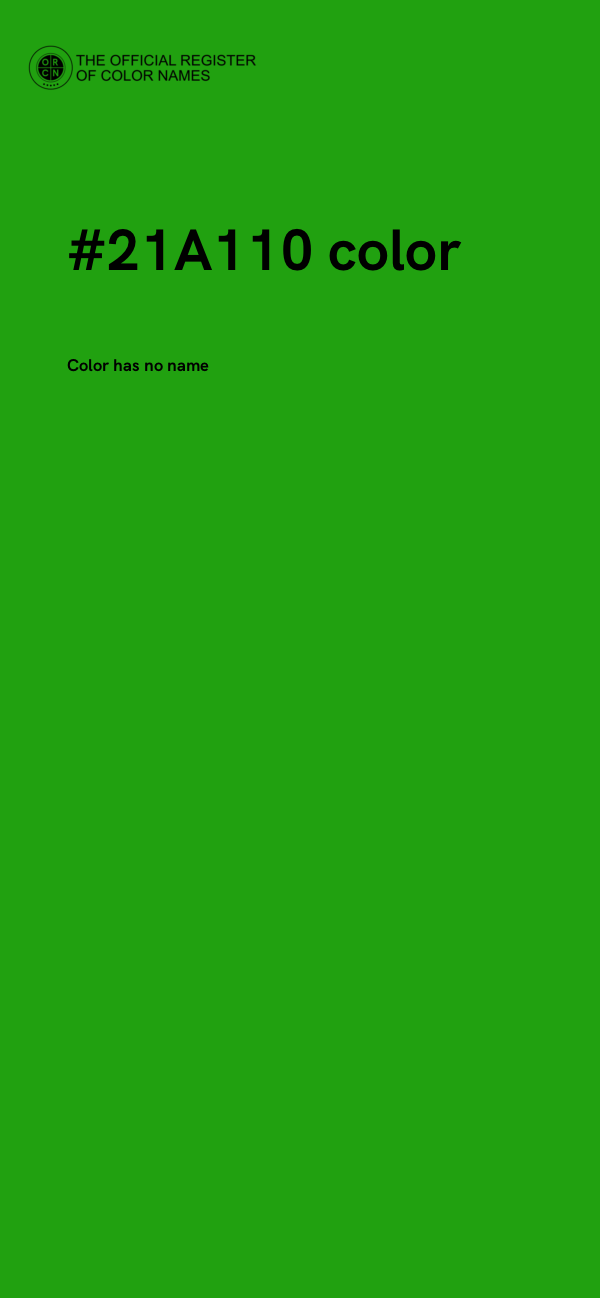 #21A110 color image